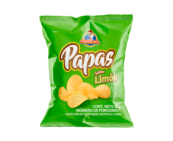 Papas Lisa Limón 20g x12 Uds