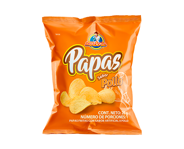 Papas Lisa Pollo 20g x12 Uds