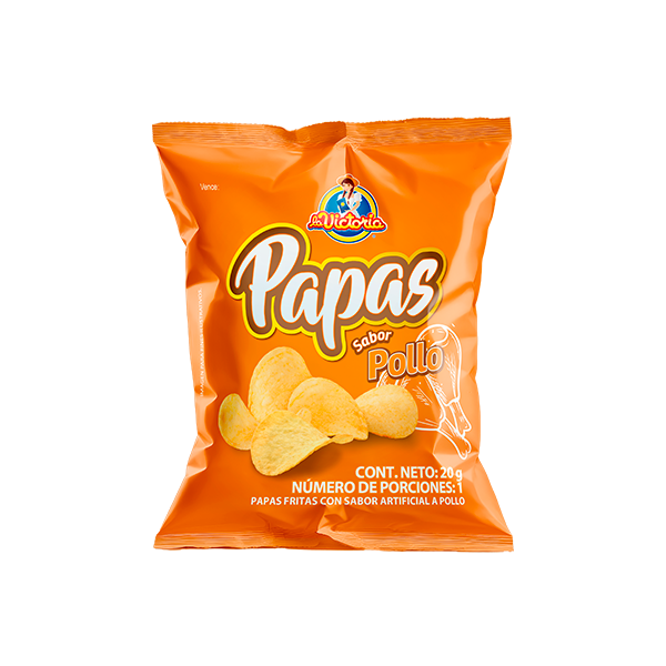 Papas Lisa Pollo 20g x12 Uds