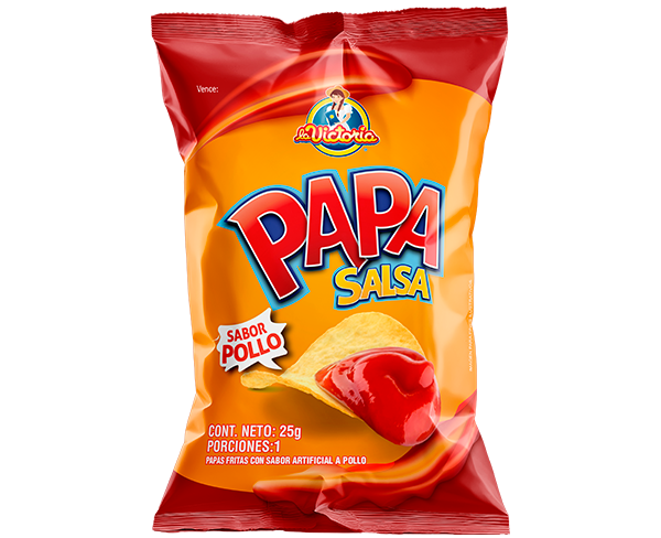 Papa Salsa Pollo 25g x12 Uds