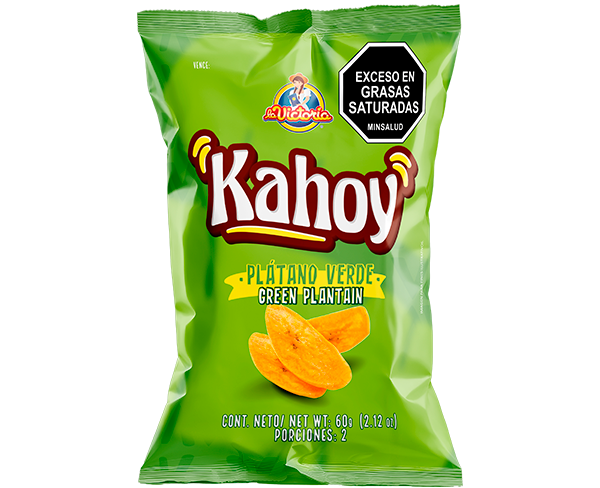 Plátano Verde Kahoy 60g x6 Uds