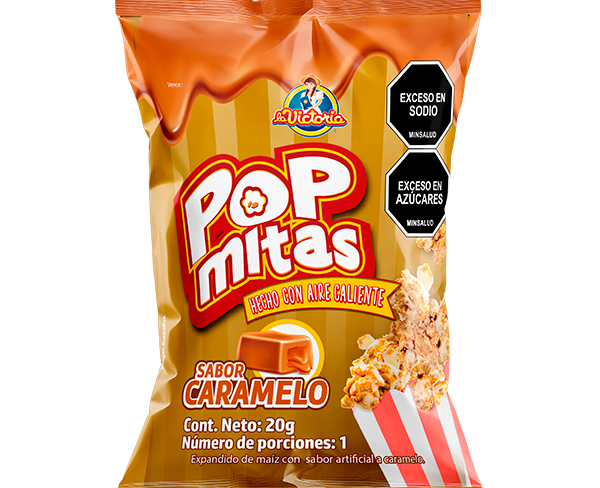 Popmitas Caramelo 20g x12 Uds