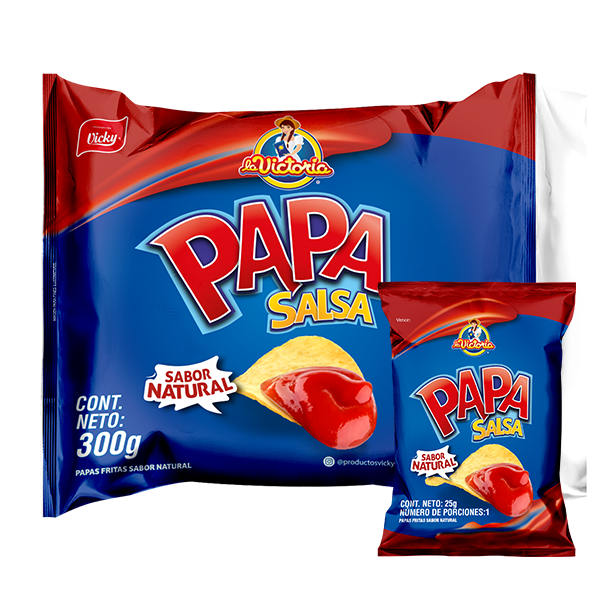 Papa Salsa Natural 25g x12 Uds