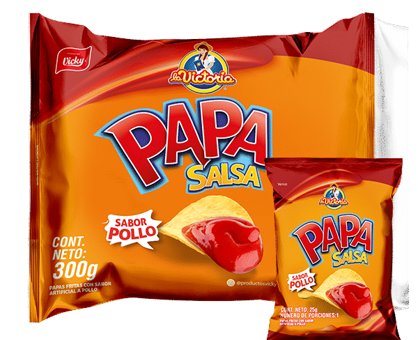 Papa Salsa Pollo 25g x12 Uds