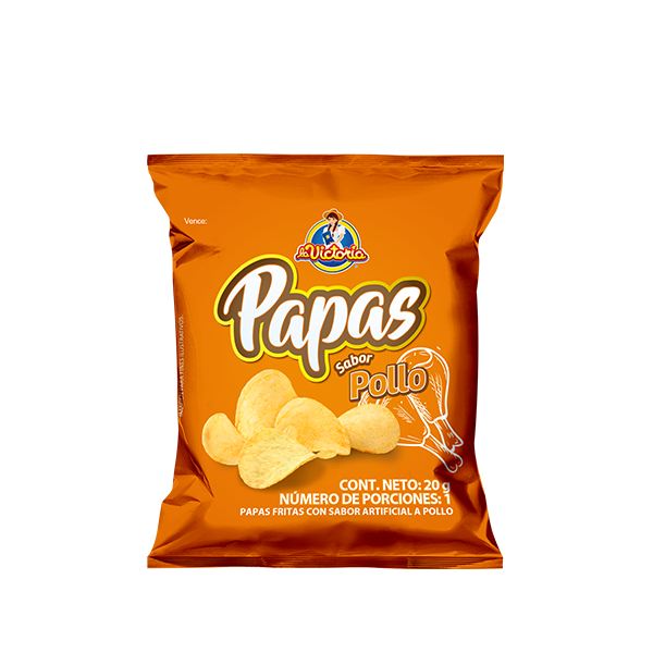 Papas Lisa Pollo 20g x12 Uds