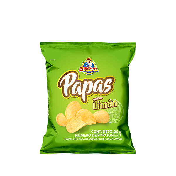 Papas Lisa Limón 20g x12 Uds