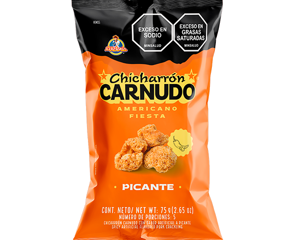 Chicharrón Carnudo Picante Fiesta 75g