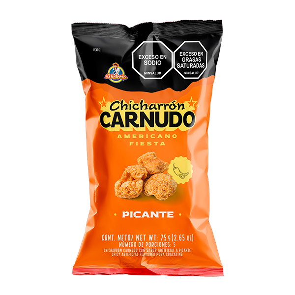Chicharrón Carnudo Picante Fiesta 75g