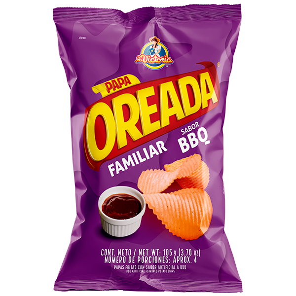 Papas Oreadas Familiar BBQ 105g