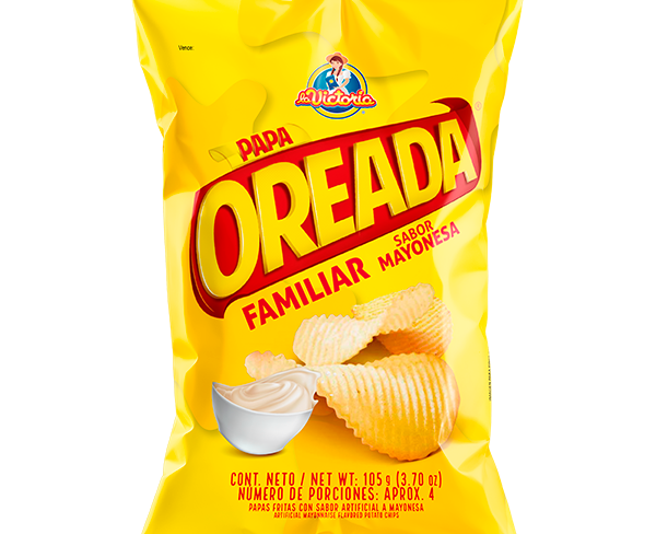 Papas Oreadas Familiar Mayonesa 105g
