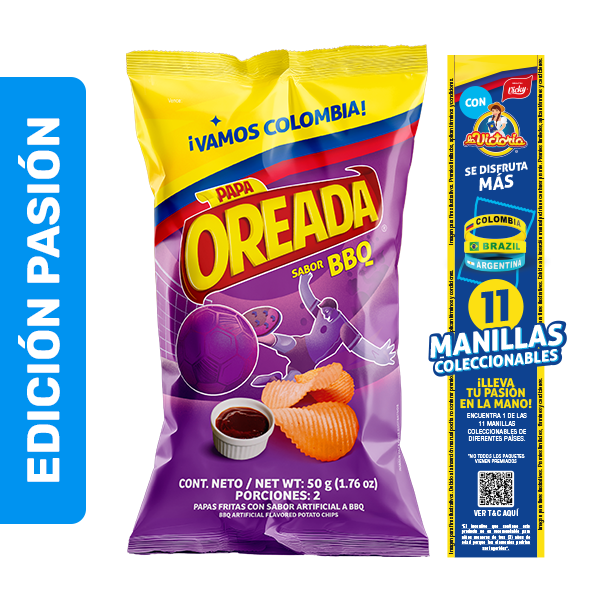 Papas Oreadas BBQ Extracontenido 50g x7 Uds