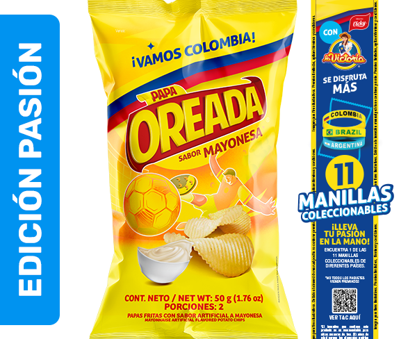 Papas Oreadas Mayonesa Extracontenido 50g x7 Uds
