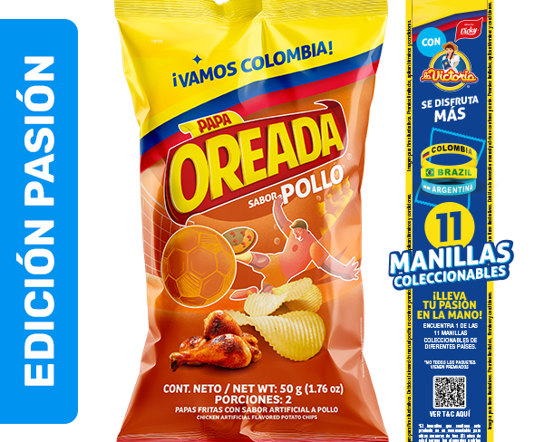 Papas Oreadas Pollo Extracontenido 50g x7 Uds