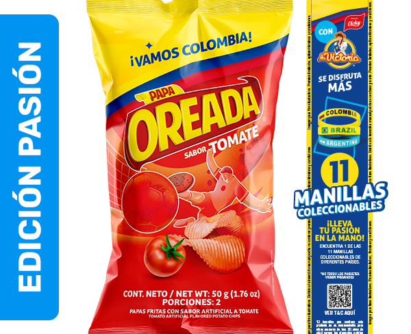 Papas Oreadas Tomate Extracontenido 50g x7Uds