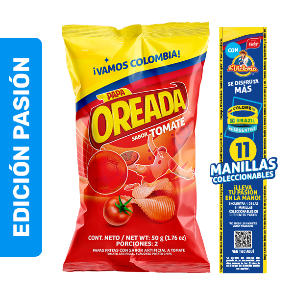 Papas Oreadas Tomate Extracontenido 50g x7Uds