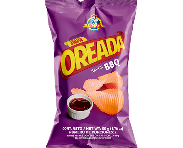 Papas Oreadas BBQ Extracontenido 50g x7 Uds