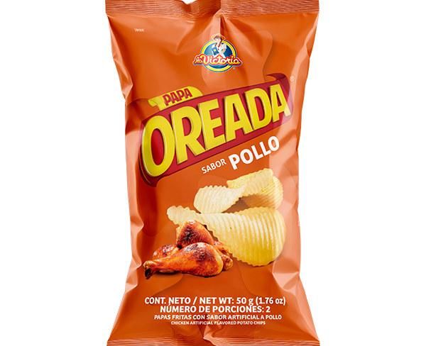 Papas Oreadas Pollo Extracontenido 50g x7 Uds