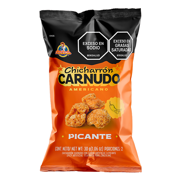 Chicharrón Amerícano Picante 30g x6 Uds