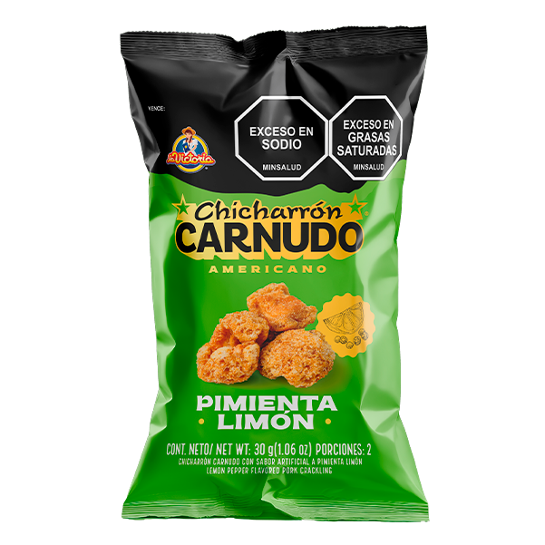 Chicharrón Americano Pimienta Limón 30g x6 Uds