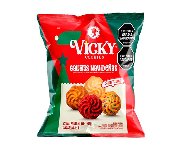 Vicky Galletas Navideñas Bolsa x 120g