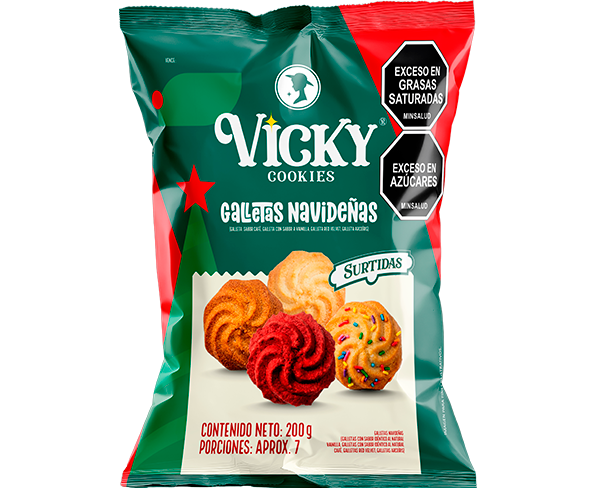 Vicky Galletas Navideñas Bolsa x 200g