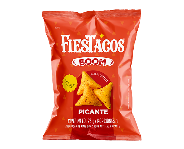 Fiestacos Boom Picantes 25g - Display x 12 unds