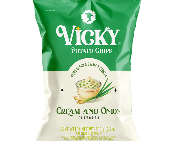 Vicky Potato Chips Crema y Cebolla 105g