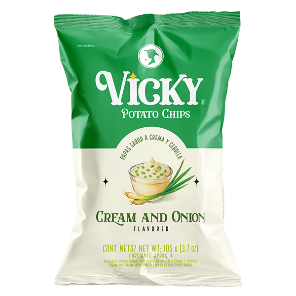 Vicky Potato Chips Crema y Cebolla 105g