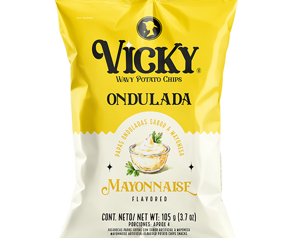 Vicky Wavy Potato Chips Mayonesa 105g